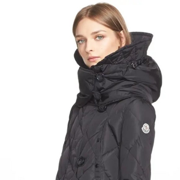Moncler "Vauloge" Peplum Jacket with Hood - Picture 3 of 7
